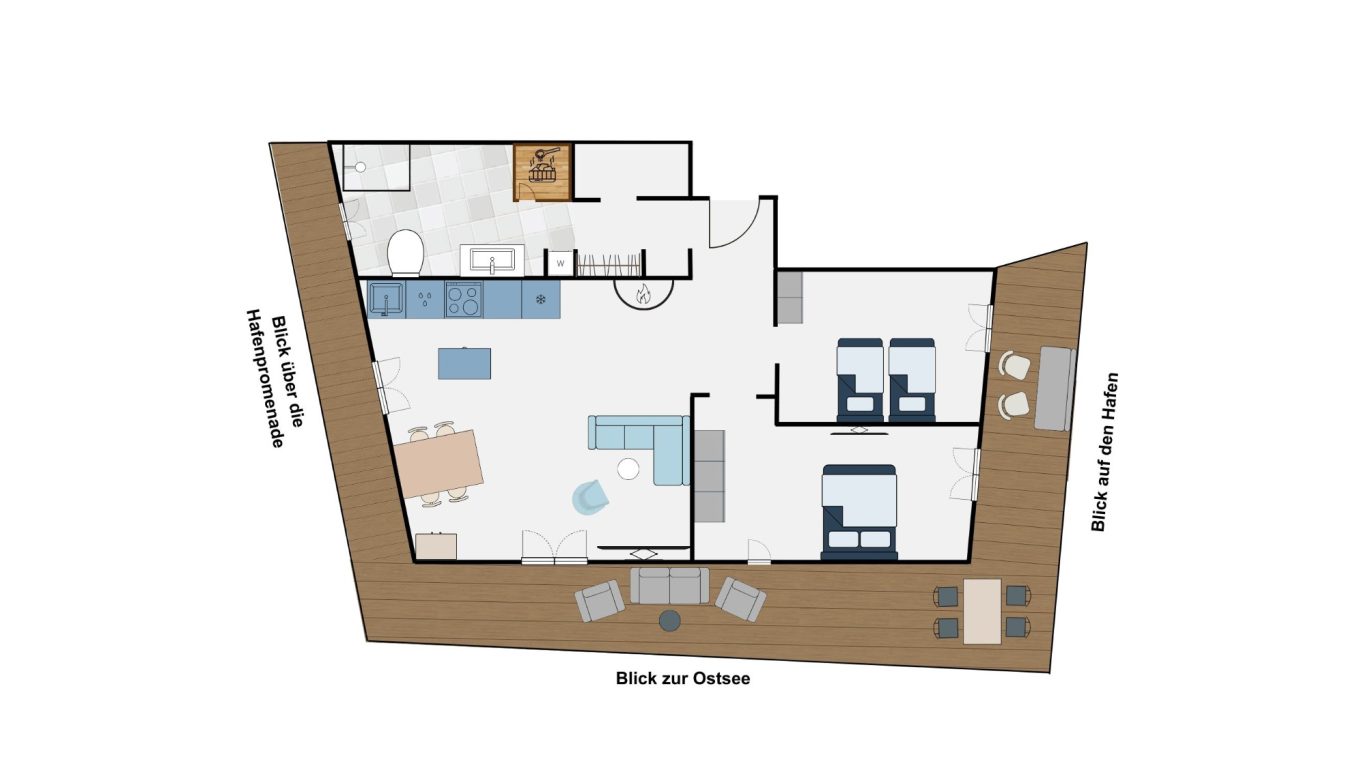 Grundriss der Wohnung